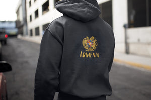 Sweat à Capuche Imprimé Dos - Armoiries de l'Arménie - H/F