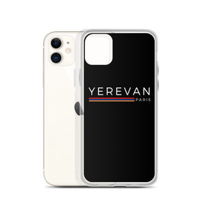 Coque pour iPhone - Yerevan Paris avec drapeau