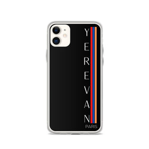 Coque pour iPhone - Yerevan Paris Drapeau Vertical