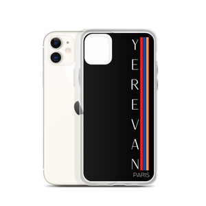 Coque pour iPhone - Yerevan Paris Drapeau Vertical