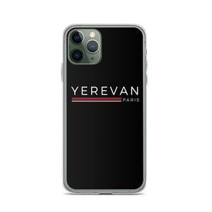 Coque pour iPhone - Yerevan Paris avec drapeau