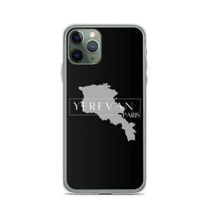 Coque pour iPhone - Yerevan Paris avec Carte de l'Arménie