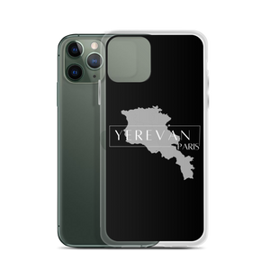 Coque pour iPhone - Yerevan Paris avec Carte de l'Arménie