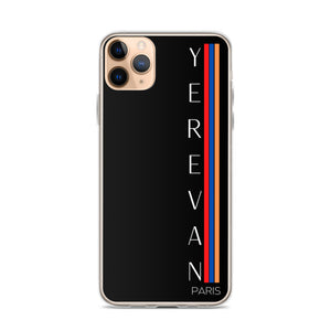 Coque pour iPhone - Yerevan Paris Drapeau Vertical