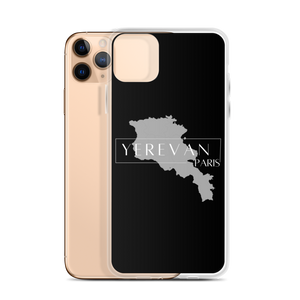 Coque pour iPhone - Yerevan Paris avec Carte de l'Arménie