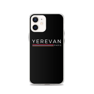 Coque pour iPhone - Yerevan Paris avec drapeau