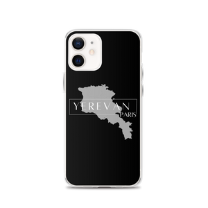 Coque pour iPhone - Yerevan Paris avec Carte de l'Arménie