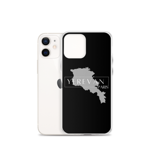 Coque pour iPhone - Yerevan Paris avec Carte de l'Arménie