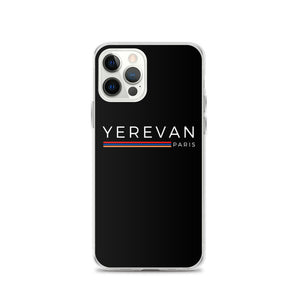 Coque pour iPhone - Yerevan Paris avec drapeau