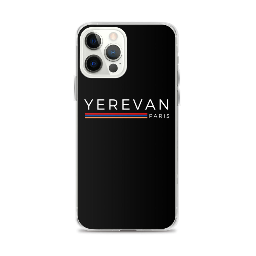 Coque pour iPhone - Yerevan Paris avec drapeau