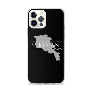 Coque pour iPhone - Yerevan Paris avec Carte de l'Arménie