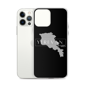 Coque pour iPhone - Yerevan Paris avec Carte de l'Arménie