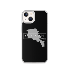 Coque pour iPhone - Yerevan Paris avec Carte de l'Arménie