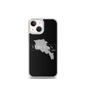 Coque pour iPhone - Yerevan Paris avec Carte de l'Arménie