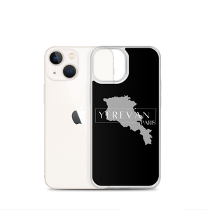 Coque pour iPhone - Yerevan Paris avec Carte de l'Arménie