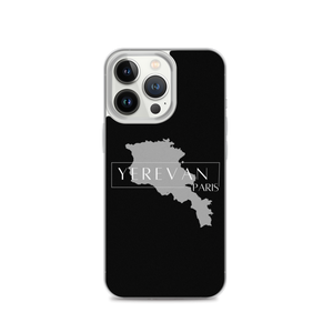 Coque pour iPhone - Yerevan Paris avec Carte de l'Arménie