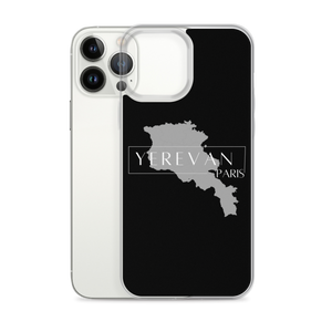 Coque pour iPhone - Yerevan Paris avec Carte de l'Arménie