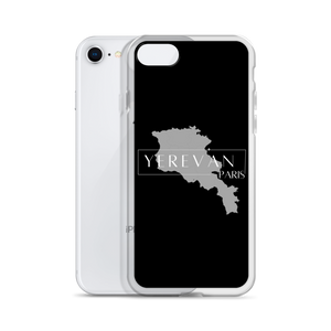 Coque pour iPhone - Yerevan Paris avec Carte de l'Arménie