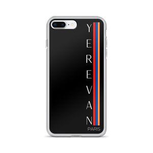 Coque pour iPhone - Yerevan Paris Drapeau Vertical