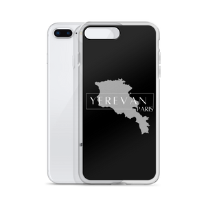 Coque pour iPhone - Yerevan Paris avec Carte de l'Arménie