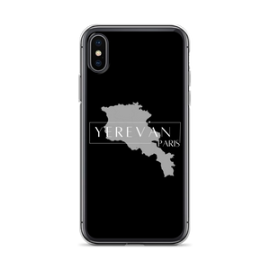 Coque pour iPhone - Yerevan Paris avec Carte de l'Arménie