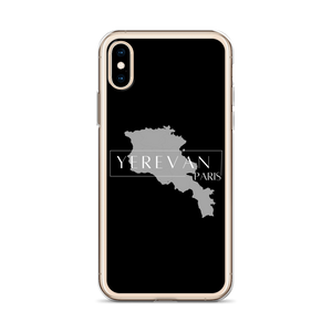 Coque pour iPhone - Yerevan Paris avec Carte de l'Arménie