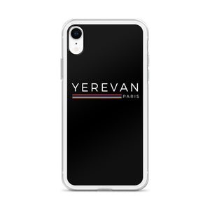 Coque pour iPhone - Yerevan Paris avec drapeau