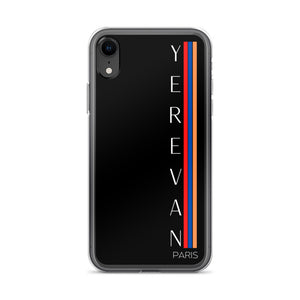 Coque pour iPhone - Yerevan Paris Drapeau Vertical