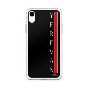 Coque pour iPhone - Yerevan Paris Drapeau Vertical