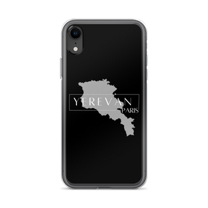 Coque pour iPhone - Yerevan Paris avec Carte de l'Arménie