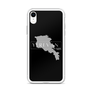 Coque pour iPhone - Yerevan Paris avec Carte de l'Arménie