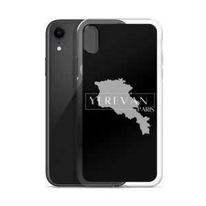 Coque pour iPhone - Yerevan Paris avec Carte de l'Arménie