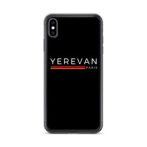 Coque pour iPhone - Yerevan Paris avec drapeau