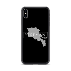 Coque pour iPhone - Yerevan Paris avec Carte de l'Arménie