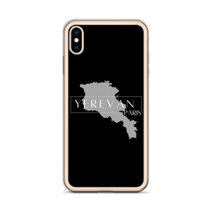 Coque pour iPhone - Yerevan Paris avec Carte de l'Arménie