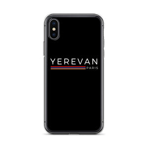 Coque pour iPhone - Yerevan Paris avec drapeau