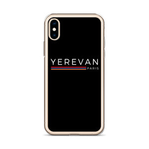 Coque pour iPhone - Yerevan Paris avec drapeau